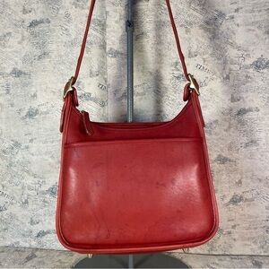 Vintage Coach Legacy 9366 Red Glove-Tanned Leather Shoulder Bag | Made in USA